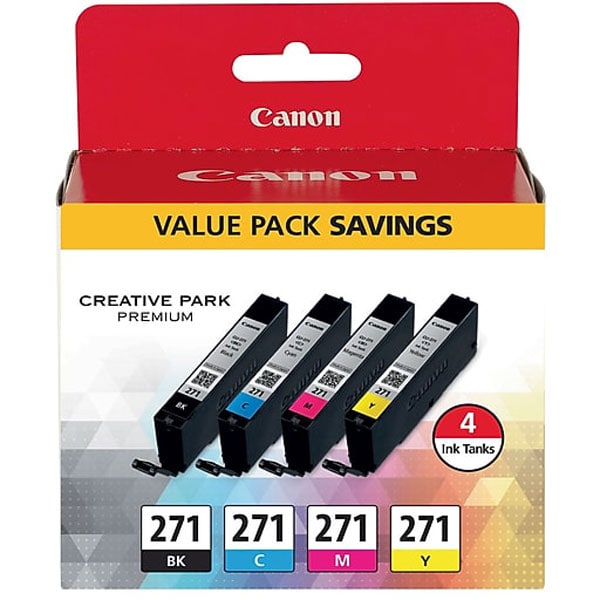 Canon Canon, CLI-271 4-Color, BK/CMY Ink Cartridge Value Pack 0390C005 - main